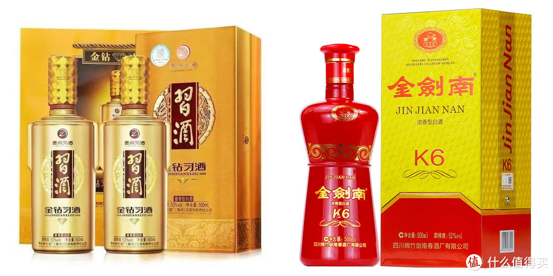 春节送礼酒选啥？金钻习酒和金剑南K6都不错！