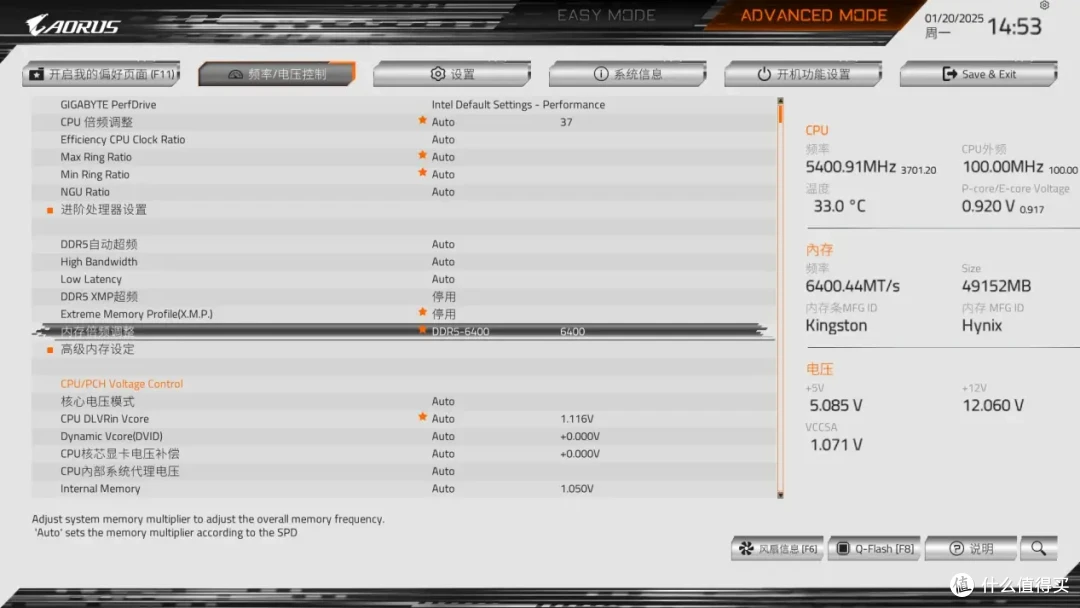 技嘉B860M AORUS ELITE WIFI6E ICE主板实测