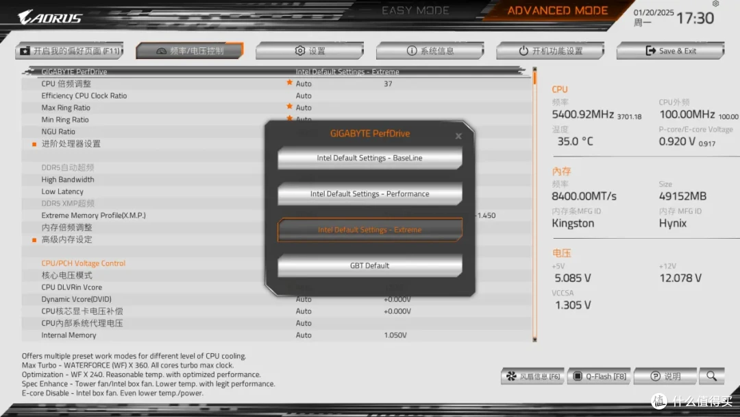 技嘉B860M AORUS ELITE WIFI6E ICE主板实测