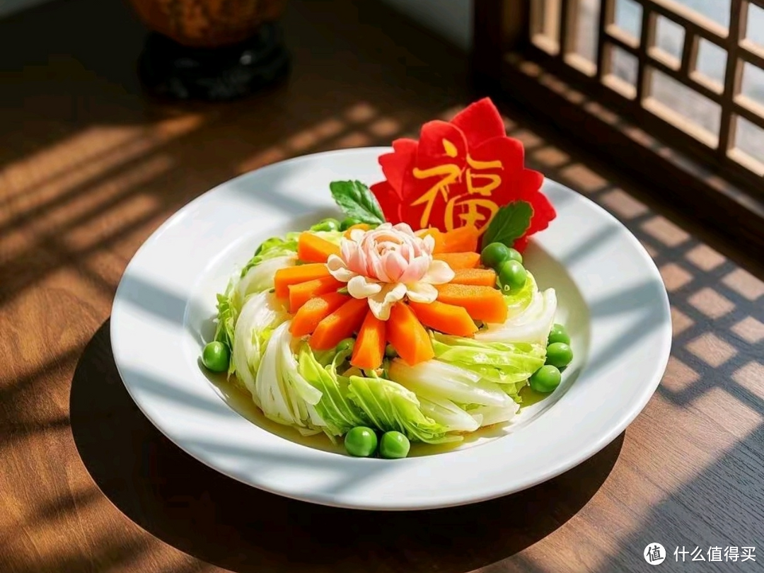 年夜饭，著名菜肴，花开富贵。