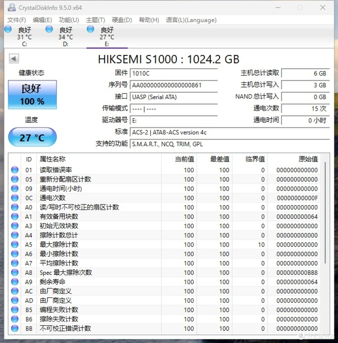 CrystalDiskInfo 9.5
