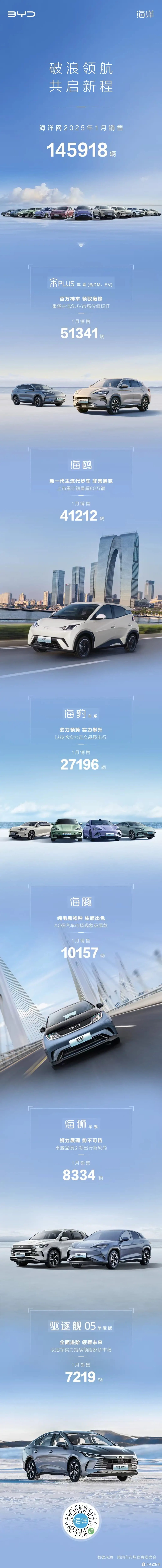 如何评价比亚迪1月再登中国销冠,开年就达成了300538辆的成绩?