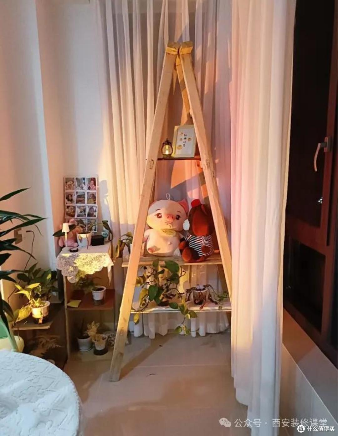 家里的风扇和梯子,这样收纳更省心