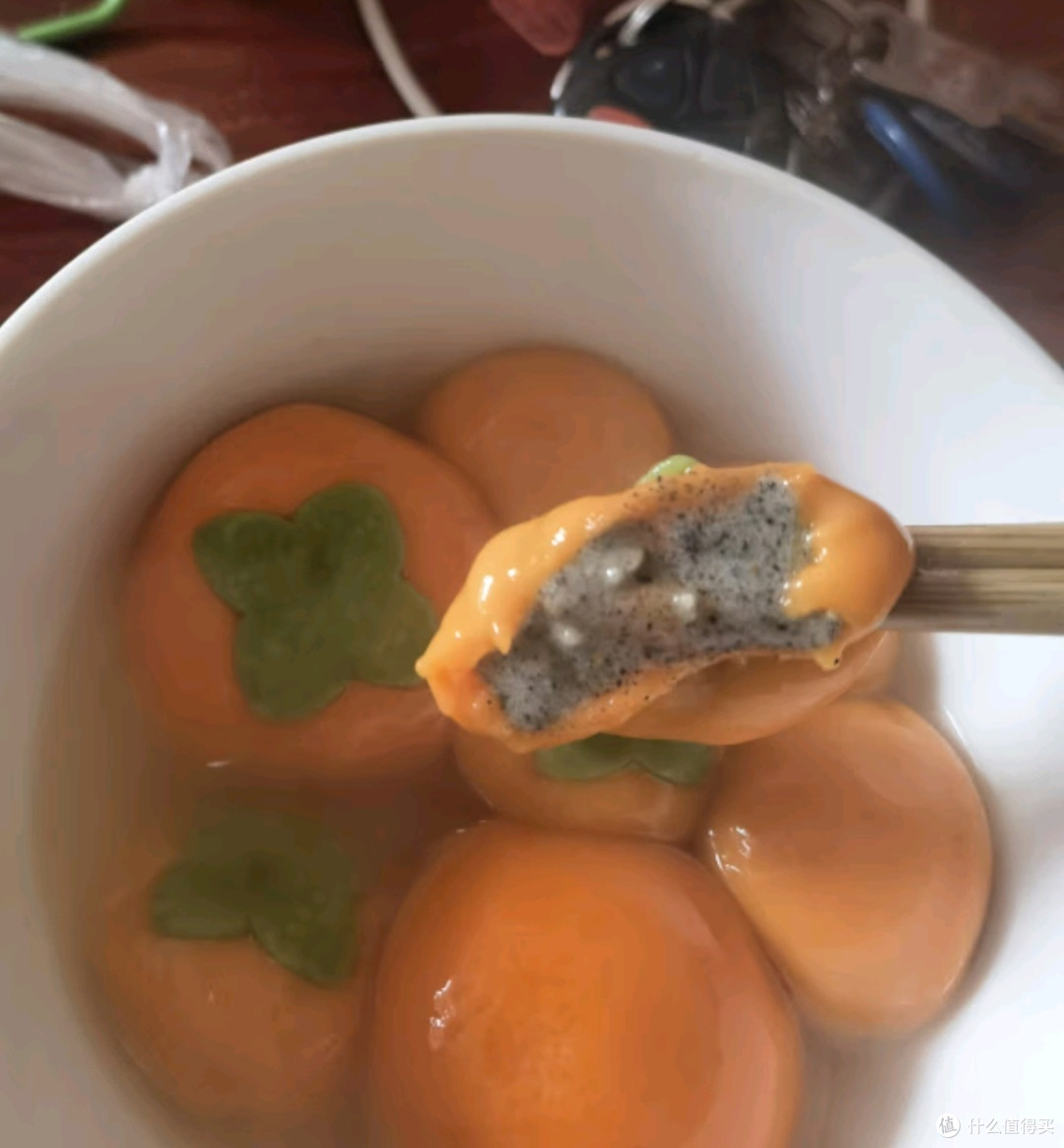 思念汤圆有思更有念,柿柿如意。