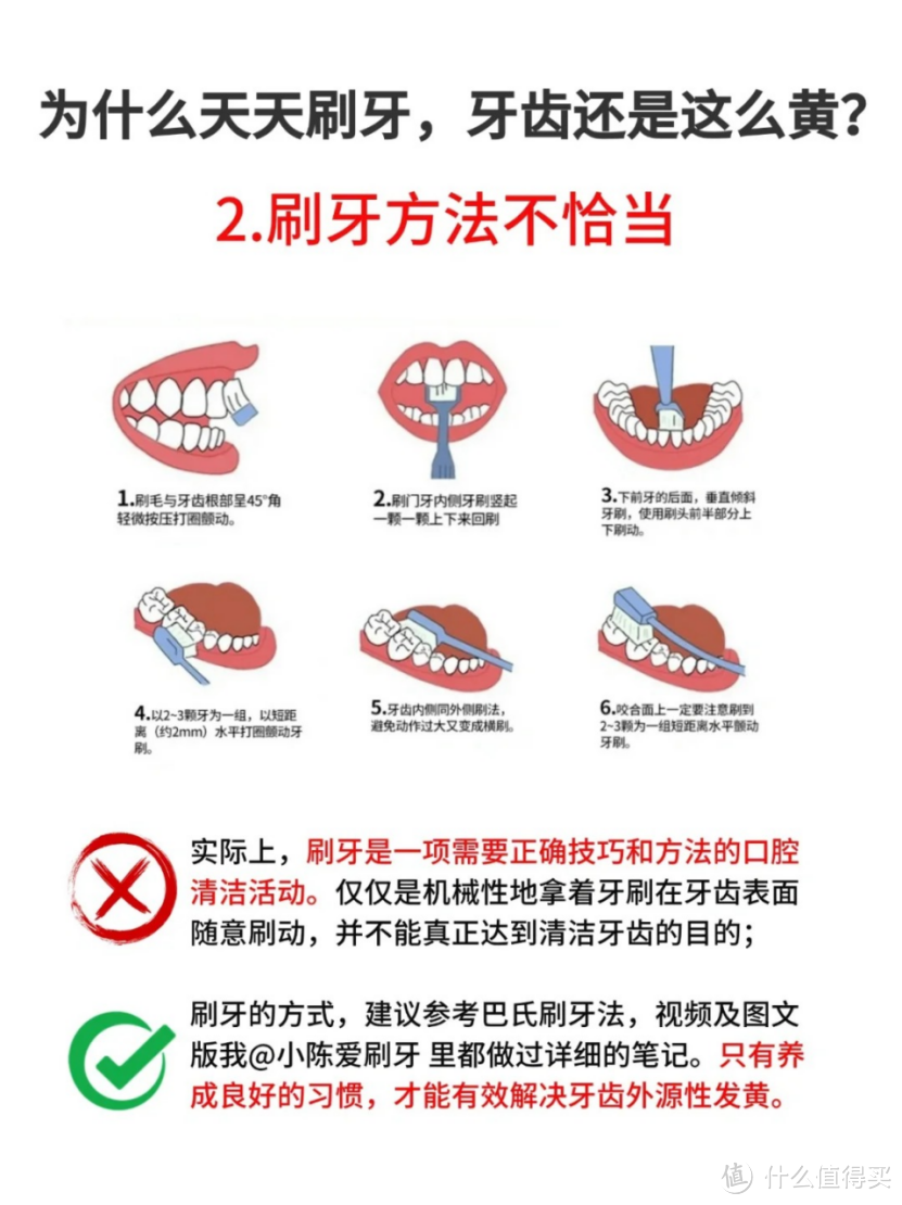 为什么天天刷牙，牙齿还是那么黄？