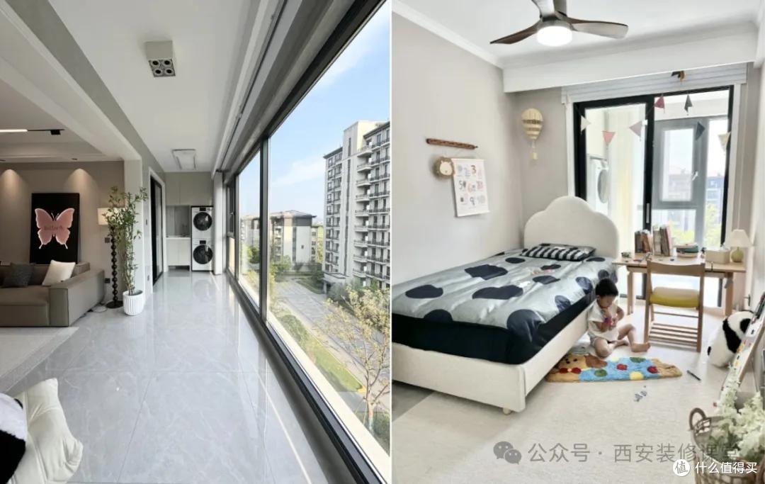 卧室与客厅共用阳台,别人都是这么做的
