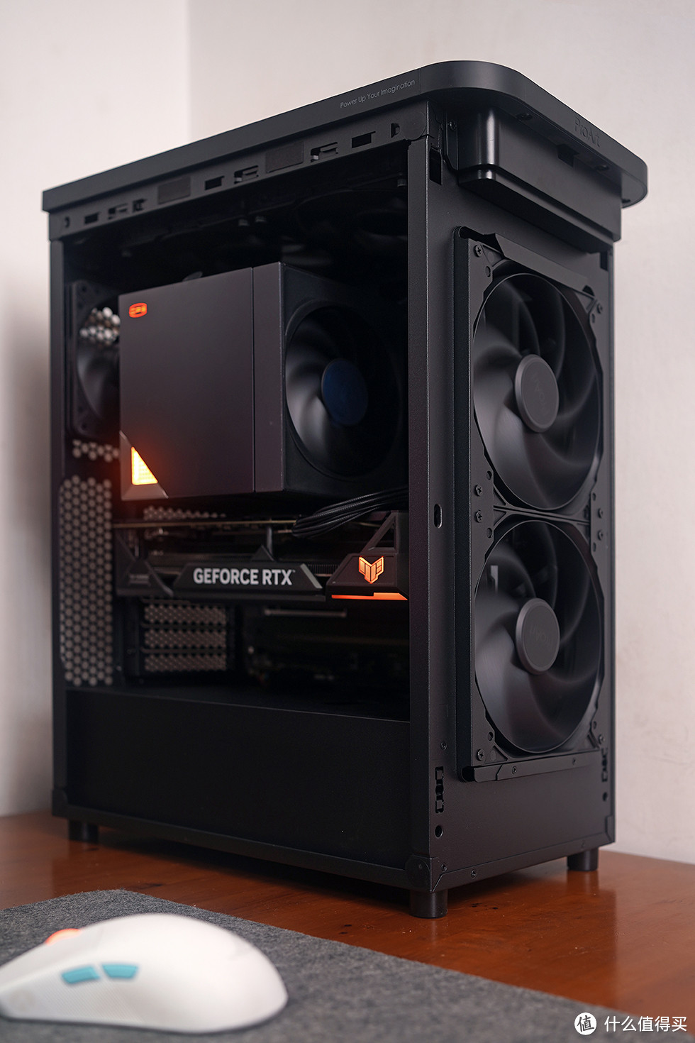 ProArt X870E + TUF RTX4070TIS + 9900X，华硕 PA401 装机展示