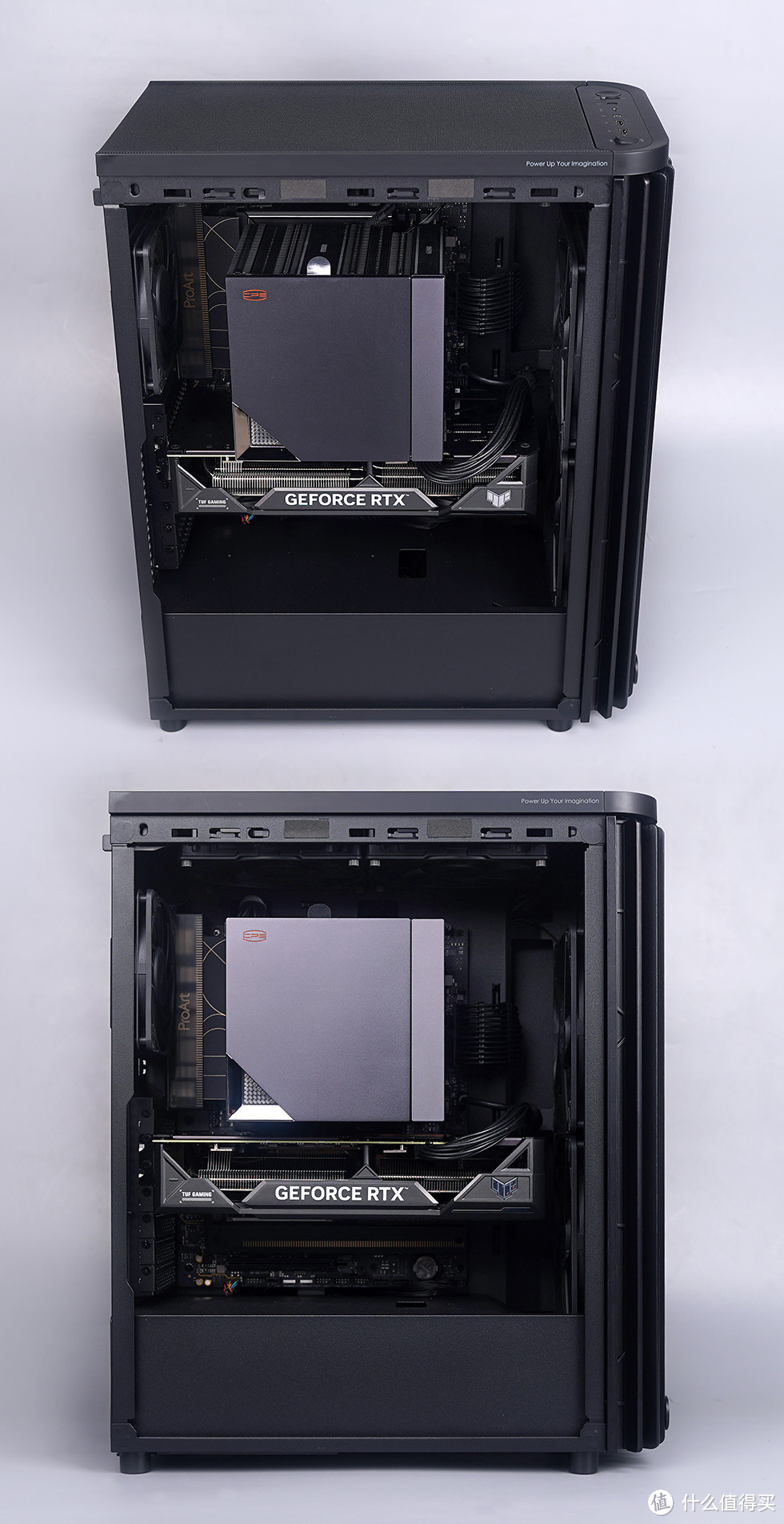 ProArt X870E + TUF RTX4070TIS + 9900X，华硕 PA401 装机展示