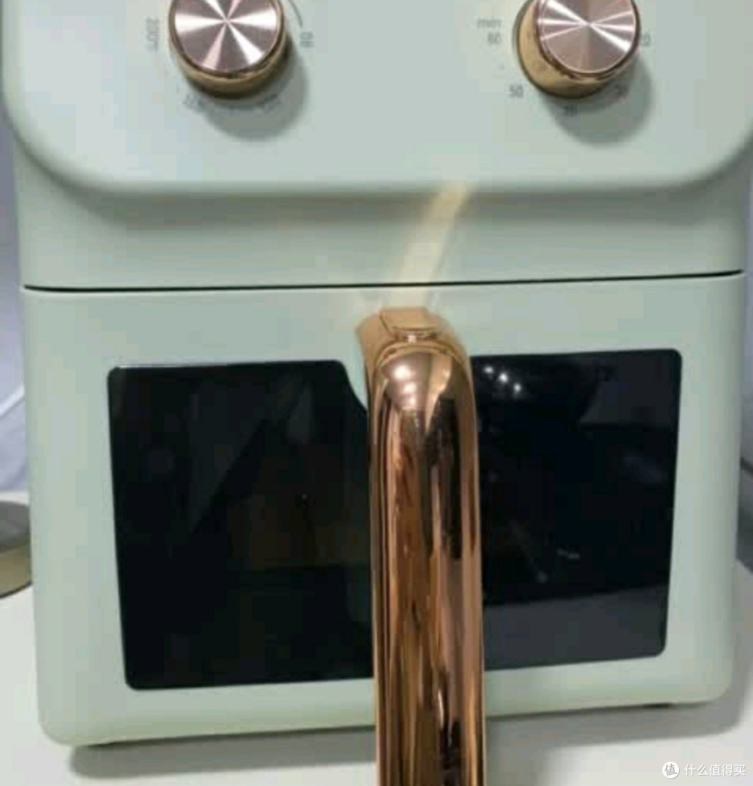 可视免翻面,6L大容量,奶油绿新款,智能烹饪新体验!🍳