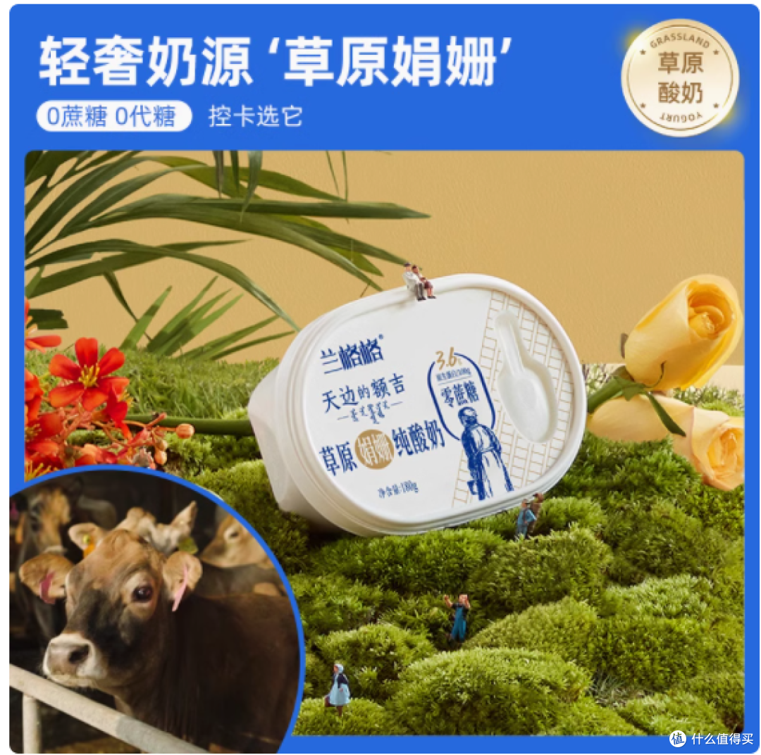 兰格格草原酸奶天边的额吉零蔗糖：来自草原的健康美味