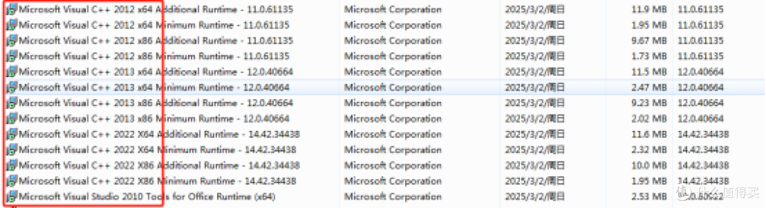 Microsoft Visual C++运行库合集轻量版 2025年2月版