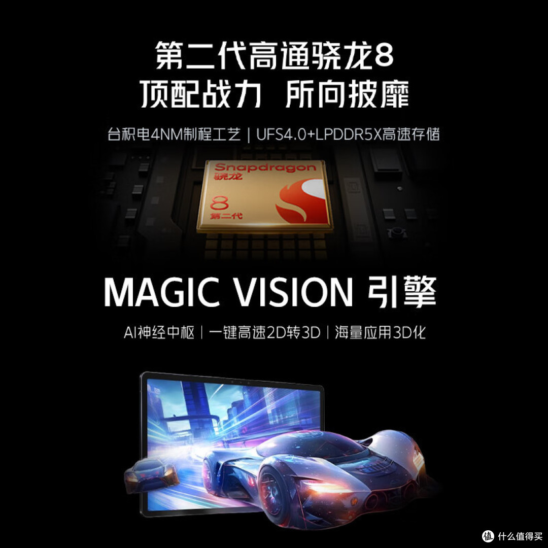 努比亚红魔电竞平板·3D探索版高通骁龙8gen2 12.1英寸3D平板电脑