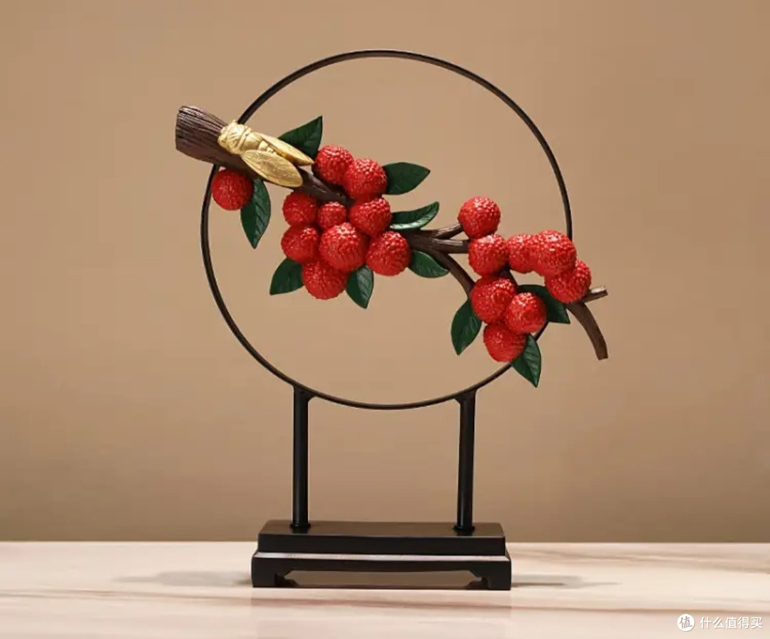 大吉大利荔枝摆件:点亮家居,寓意深远