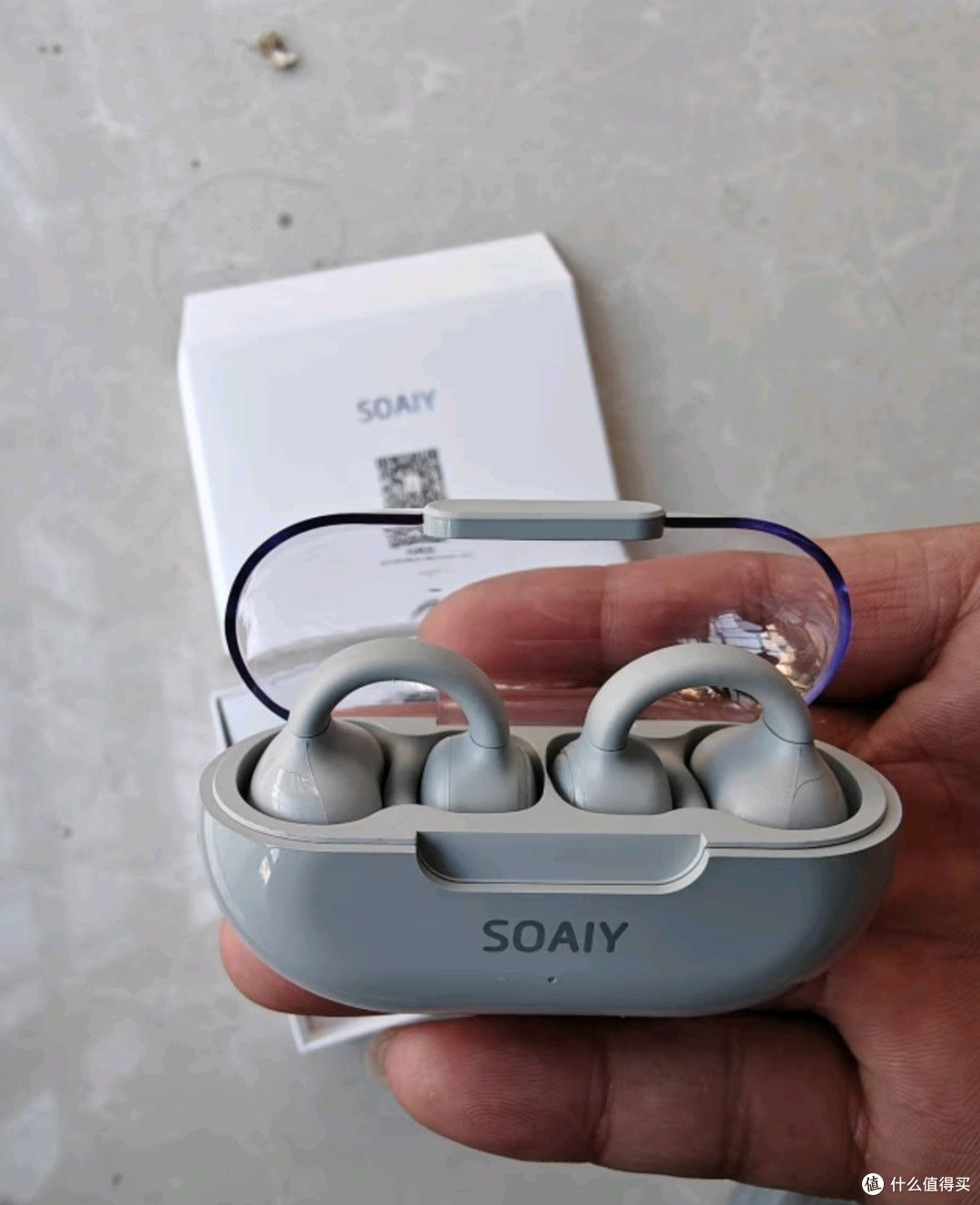 索爱(soaiy)GK9气骨传导耳夹式蓝