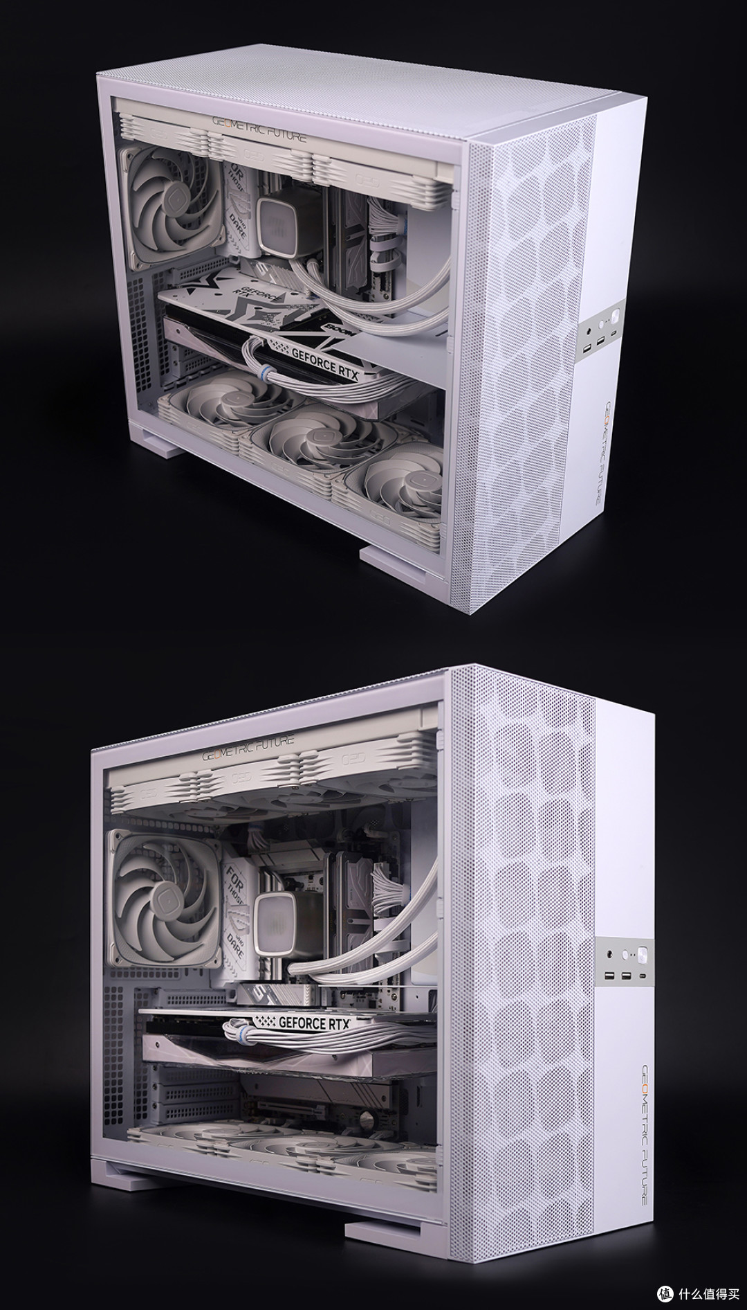 ROG X870-A+RTX 4070TIS+R9 9900X+几何未来 M5 铁扇装机展示