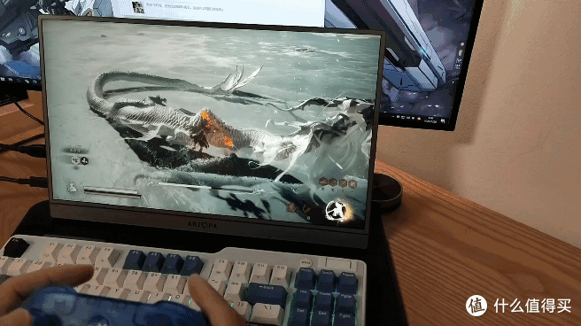 颜控狂喜,ARZOPA(阿卓帕)G1 Game Max便携屏,工作娱乐全搞定