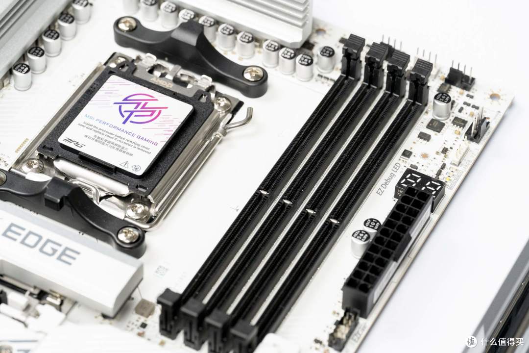 高颜值白色主板,微星MPG B850 EDGE TI WIFI主板开箱分享