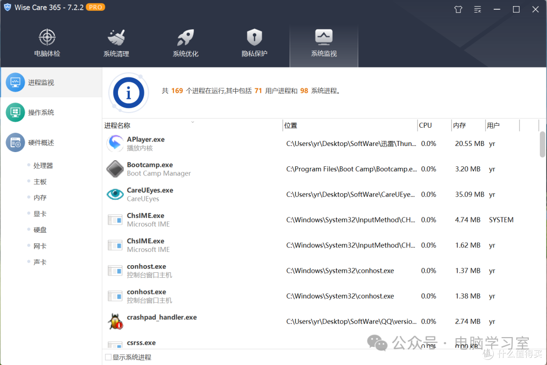 超强系统垃圾清理优化Wise Care 365 PRO版本绿色单文件便携版