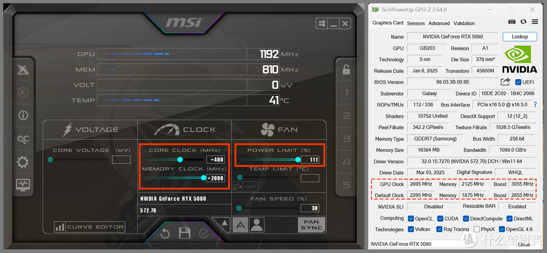 如何让RTX5080追上4090D？首先把它放进小机箱，然后再无脑超个频