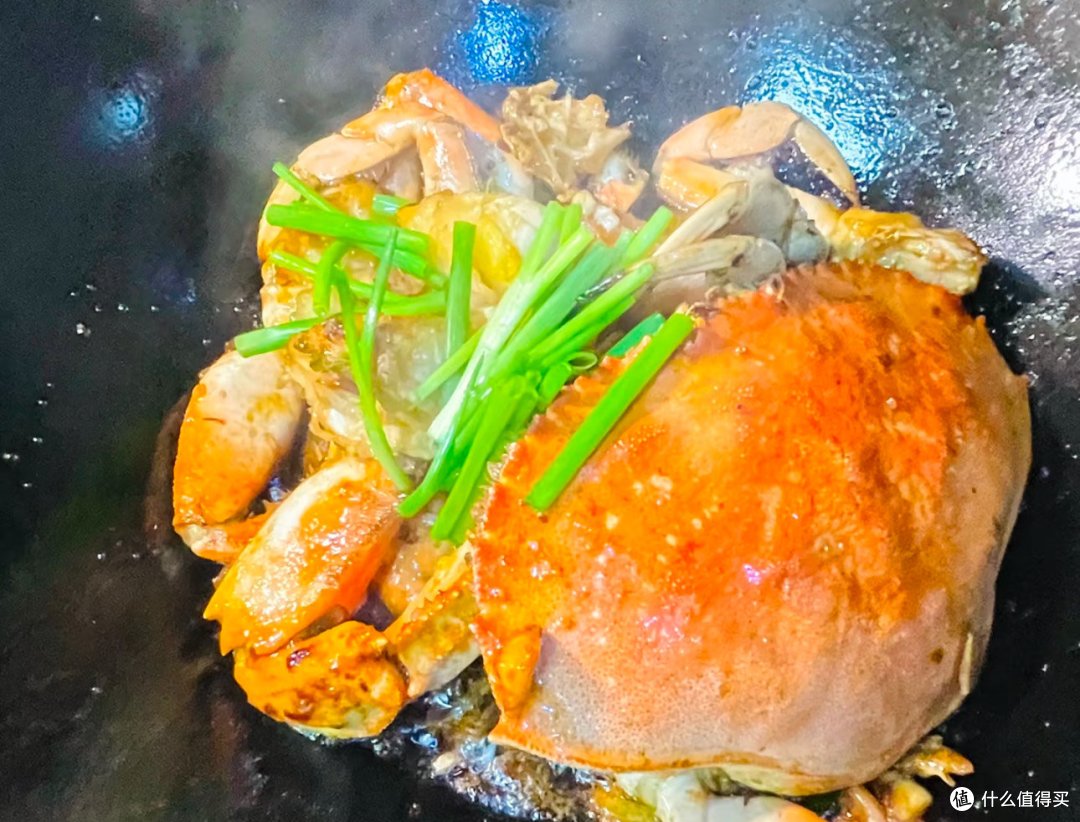 晚饭里来道下饭的姜葱炒蟹