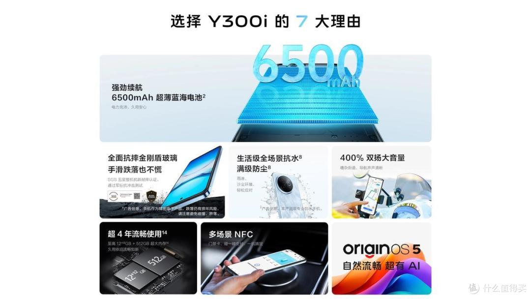 vivo Y300i开启预售,1499起!6500mAh大电池+多场景NFC