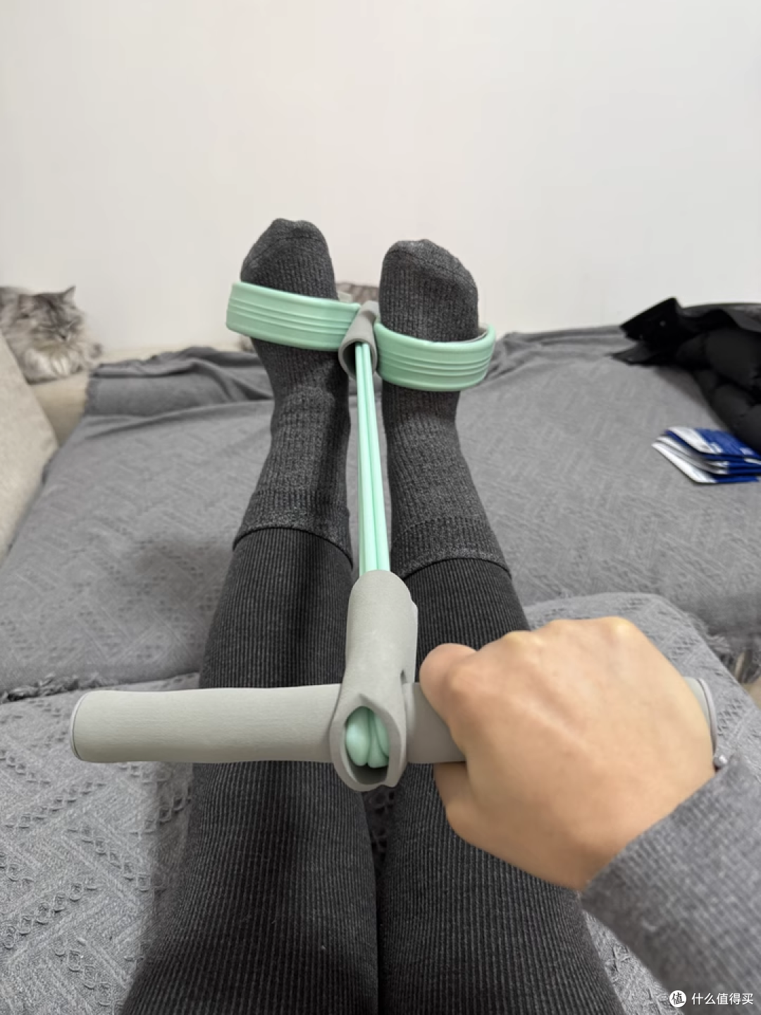 【轻松瘦肚子】小燕飞脚蹬拉力器,健身好帮手!
