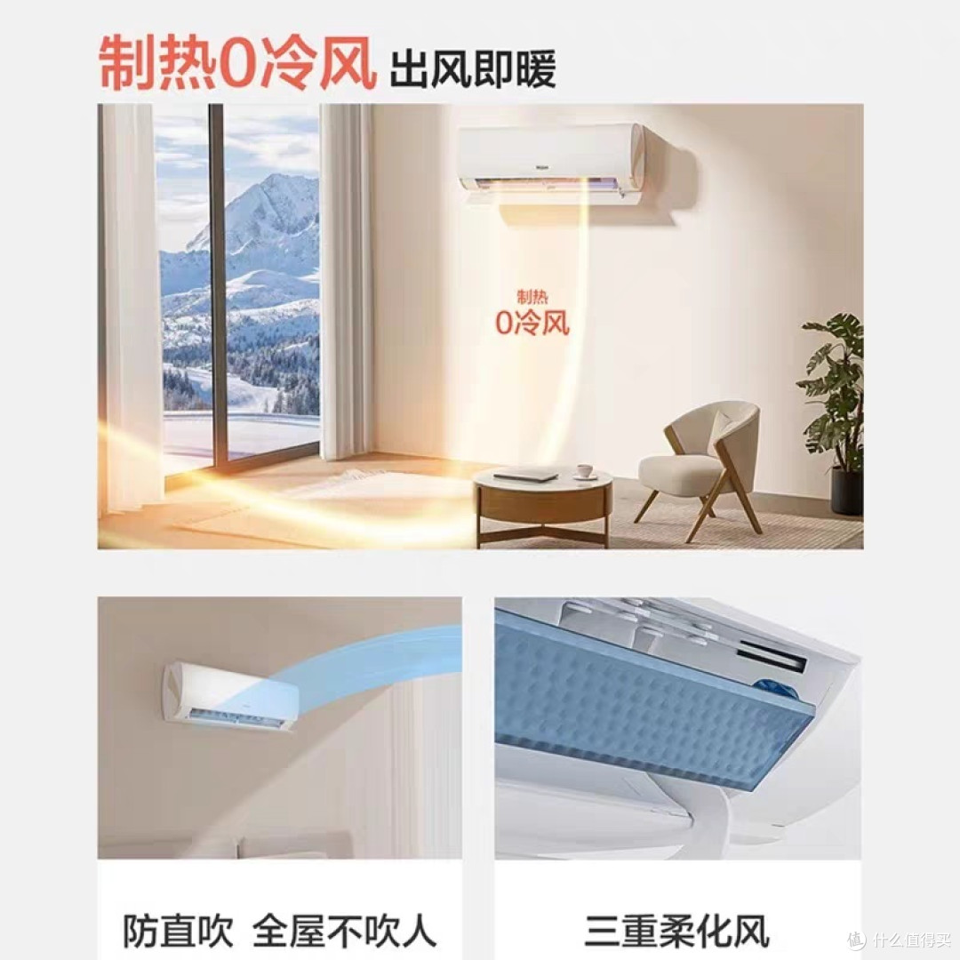海尔小红花套系空调:新一级变频家用1.5匹挂机劲爽35LCA亮点解析