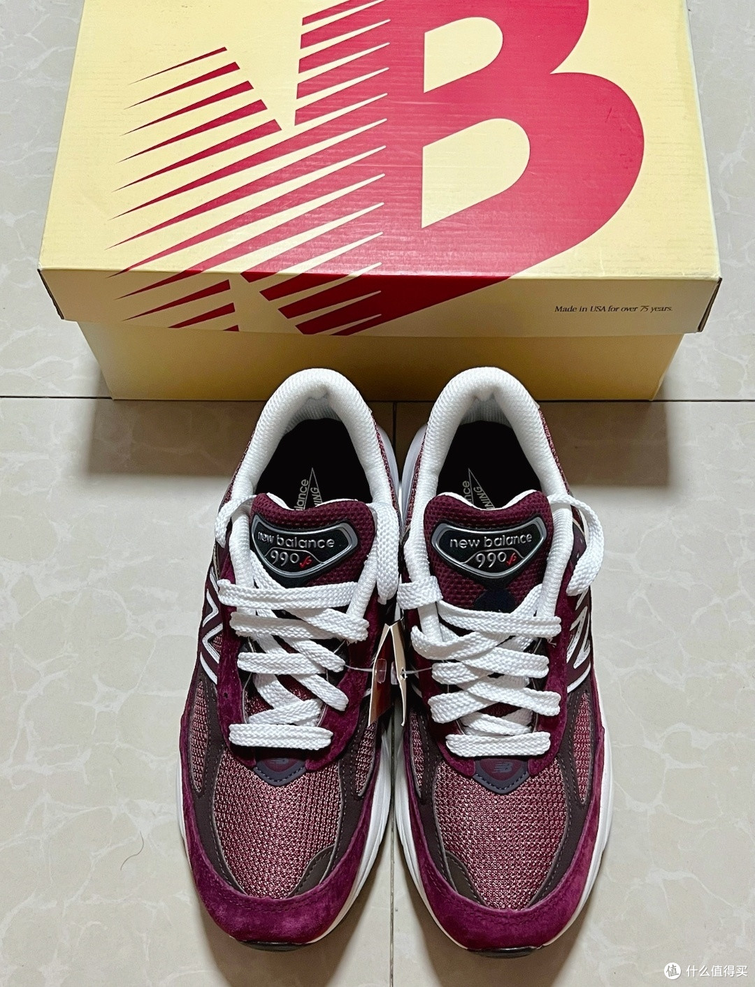酒红色，复古风——New Balance 990 v6