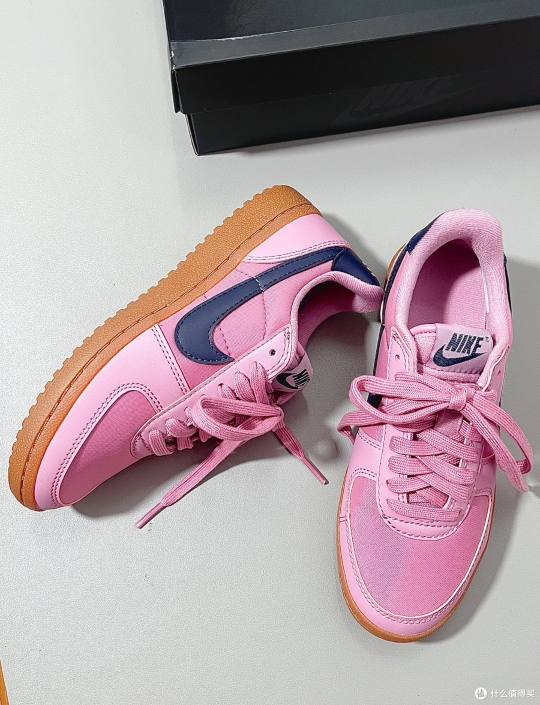 春日氛围穿搭！Nike Field General 82粉色低帮鞋