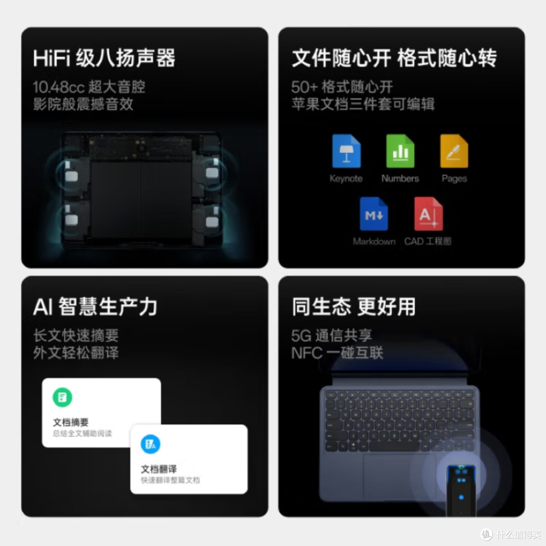 OPPO Pad 3 Pro夜幕蓝:办公游戏两不误