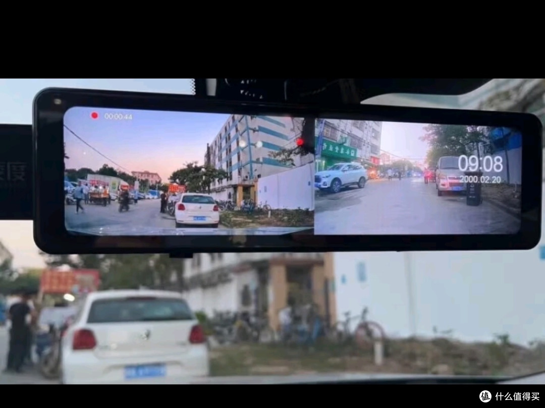 洁晖行车记录仪360度全景24时记录高清无死角前后双录免走线