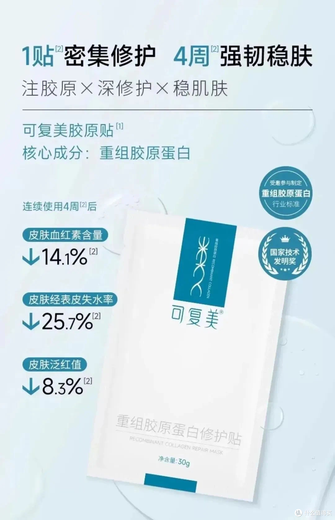 医美术后必备单品:可复美类人胶原蛋白敷料