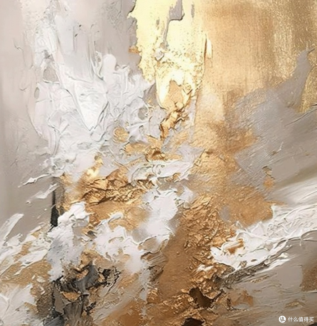 诧寂风抽象艺术手绘油画：简约典雅，点缀家居的艺术灵魂_装饰字画_什么