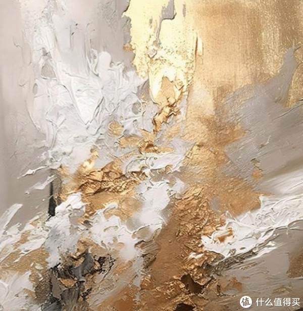 诧寂风抽象艺术手绘油画：简约典雅，点缀家居的艺术灵魂_装饰字画_什么