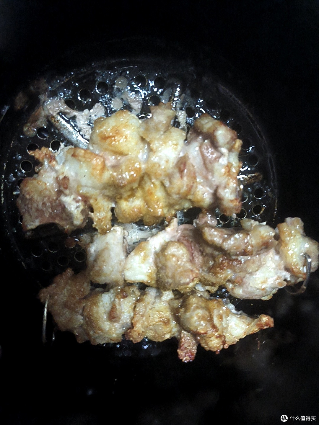 空气炸锅做的烤肉还是很好吃的