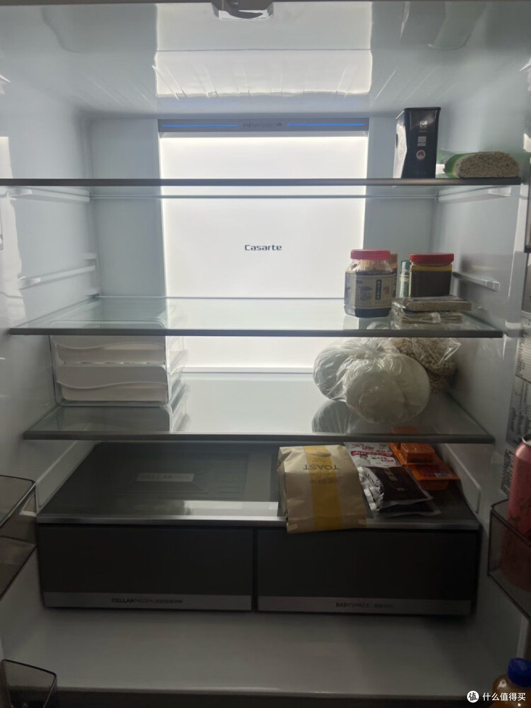 卡萨帝650升原石系列十字四开门冰箱
