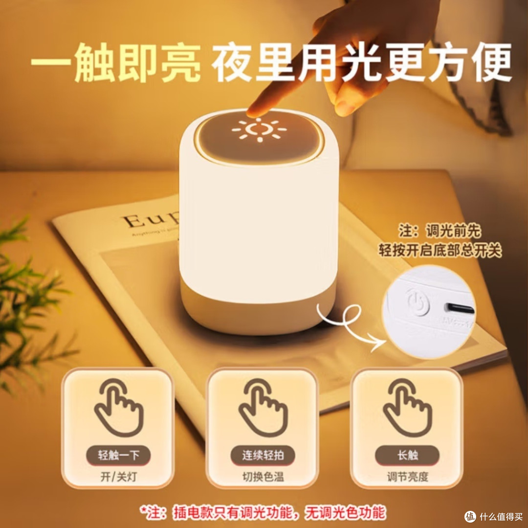 居家氛围感好物,多功能小夜灯