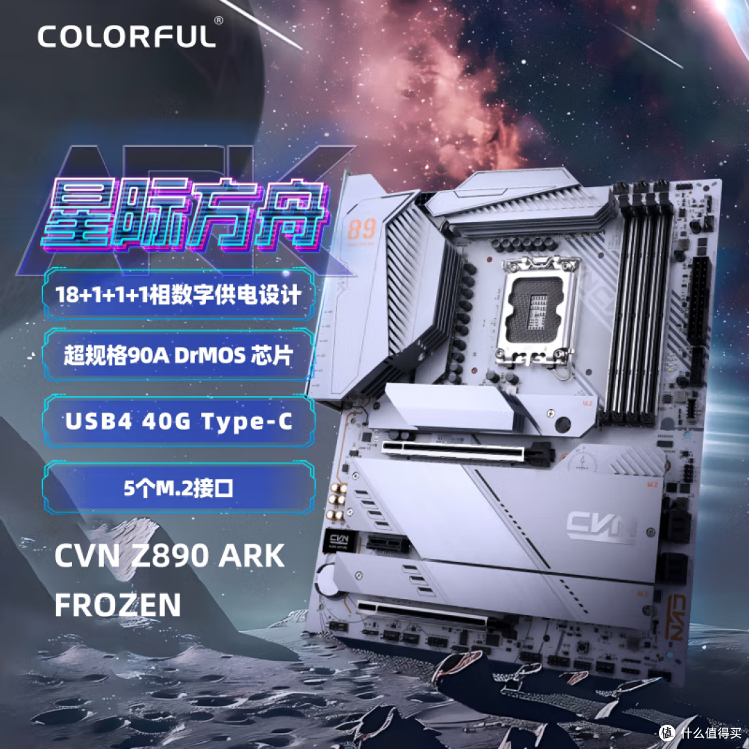 Ultra系超高性价比ATX板,七彩虹CVN Z890 ARK FROZEN方舟上手
