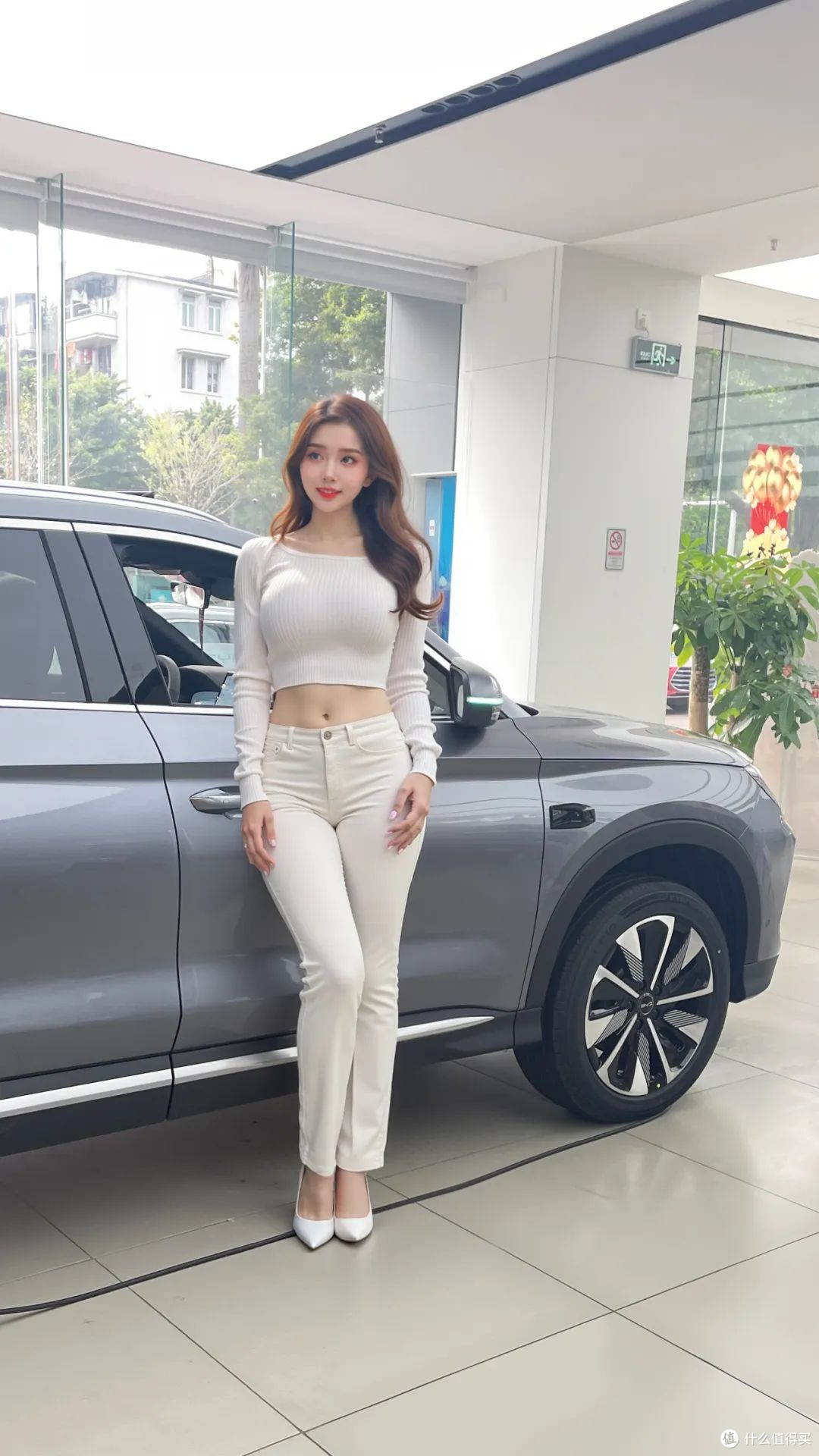 白衣女神”到店看车，天神之眼真有吸引力