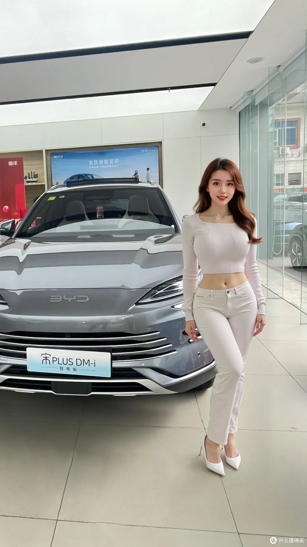白衣女神”到店看车，天神之眼真有吸引力