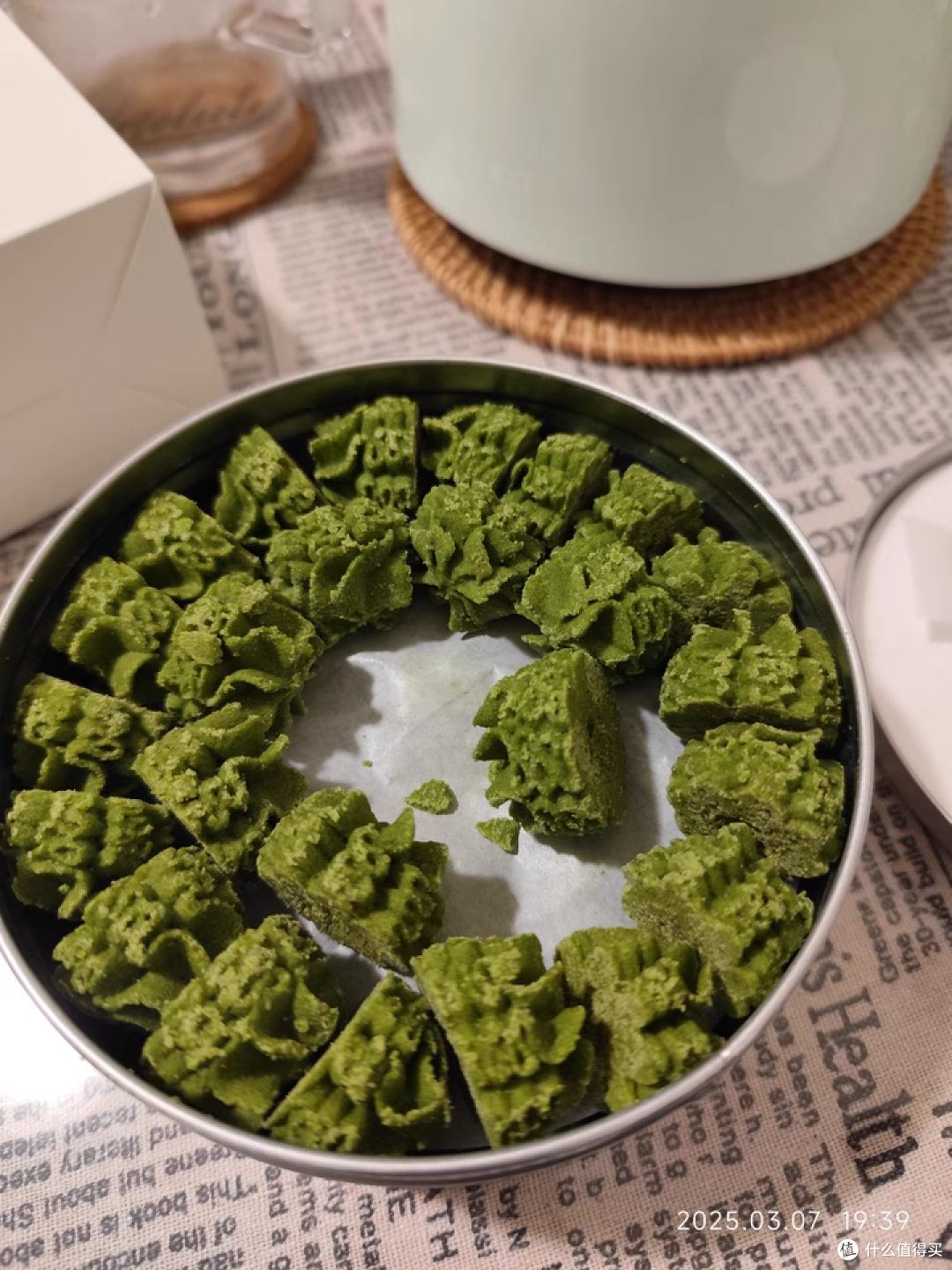 春日养生必备！初透抹茶浮云曲奇，一口酥脆享健康