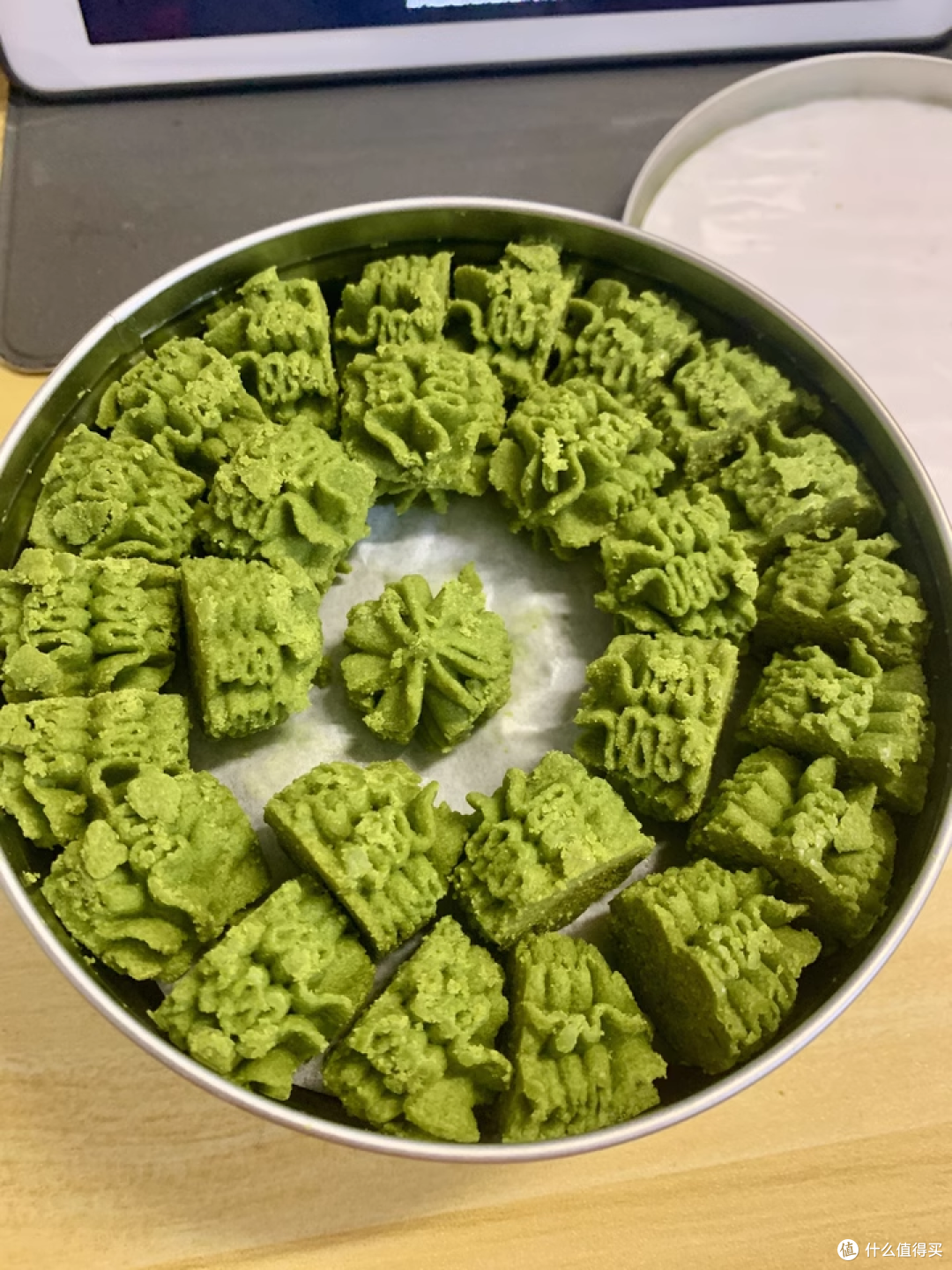 春日养生必备！初透抹茶浮云曲奇，一口酥脆享健康
