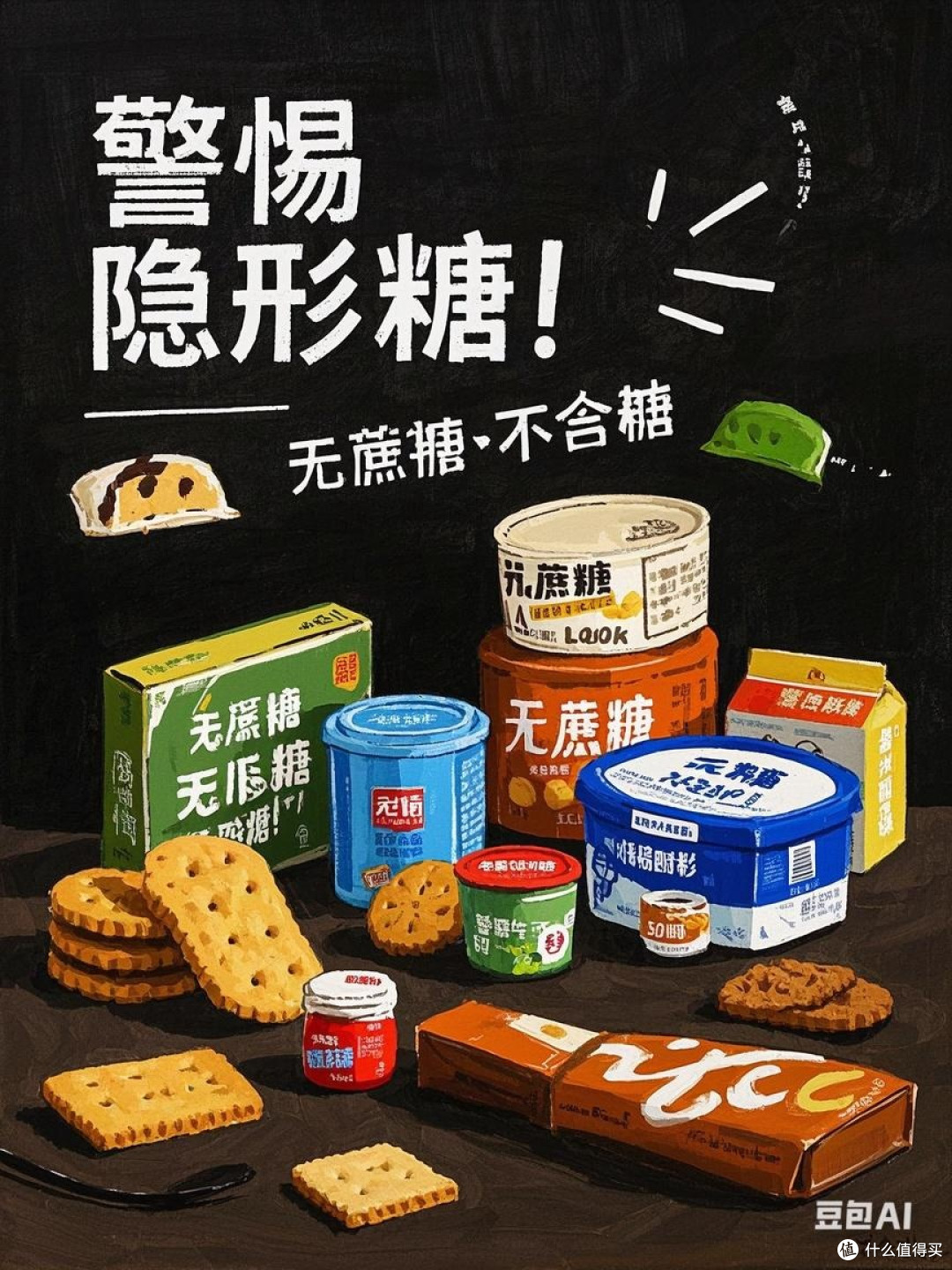 警惕隐形糖!无蔗糖≠不含糖,这些细节要注意