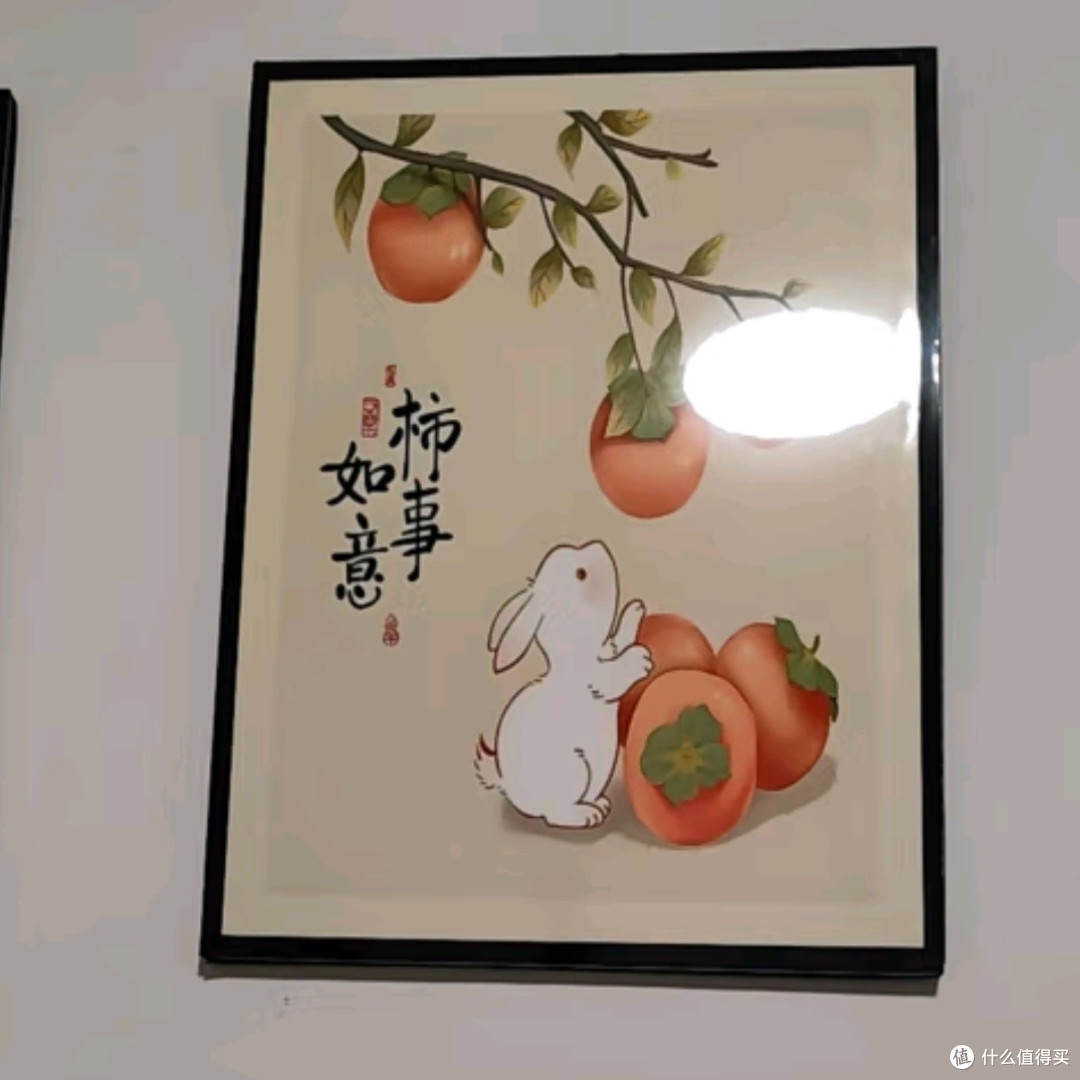 莫小邪《平安喜乐》三联壁画:新中式装饰艺术的温馨呈现