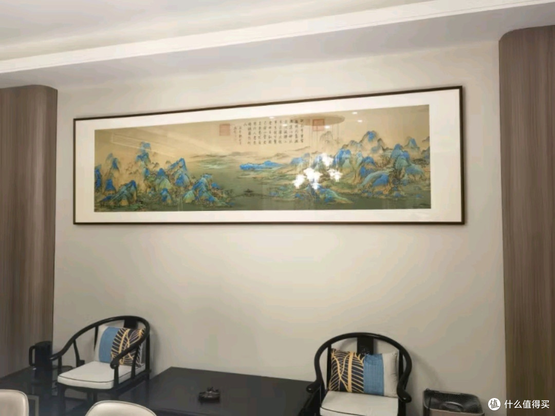 摩马艺品千里江山图:新中式家居的艺术瑰宝