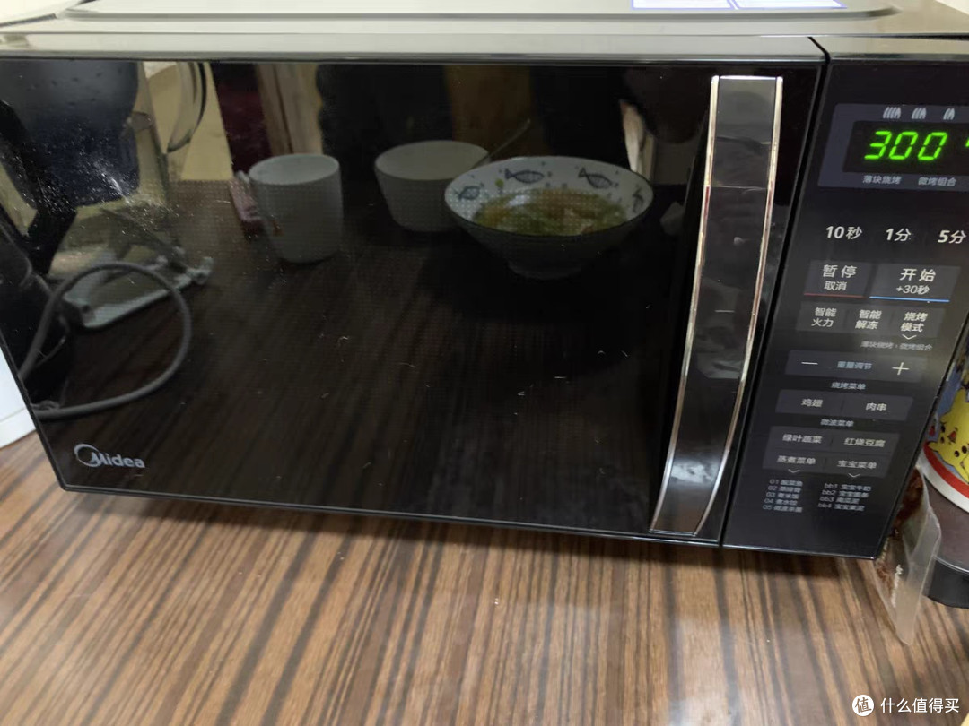 美的微波炉新款微蒸烤箱一体家用多功能智能平板小型光波炉201B