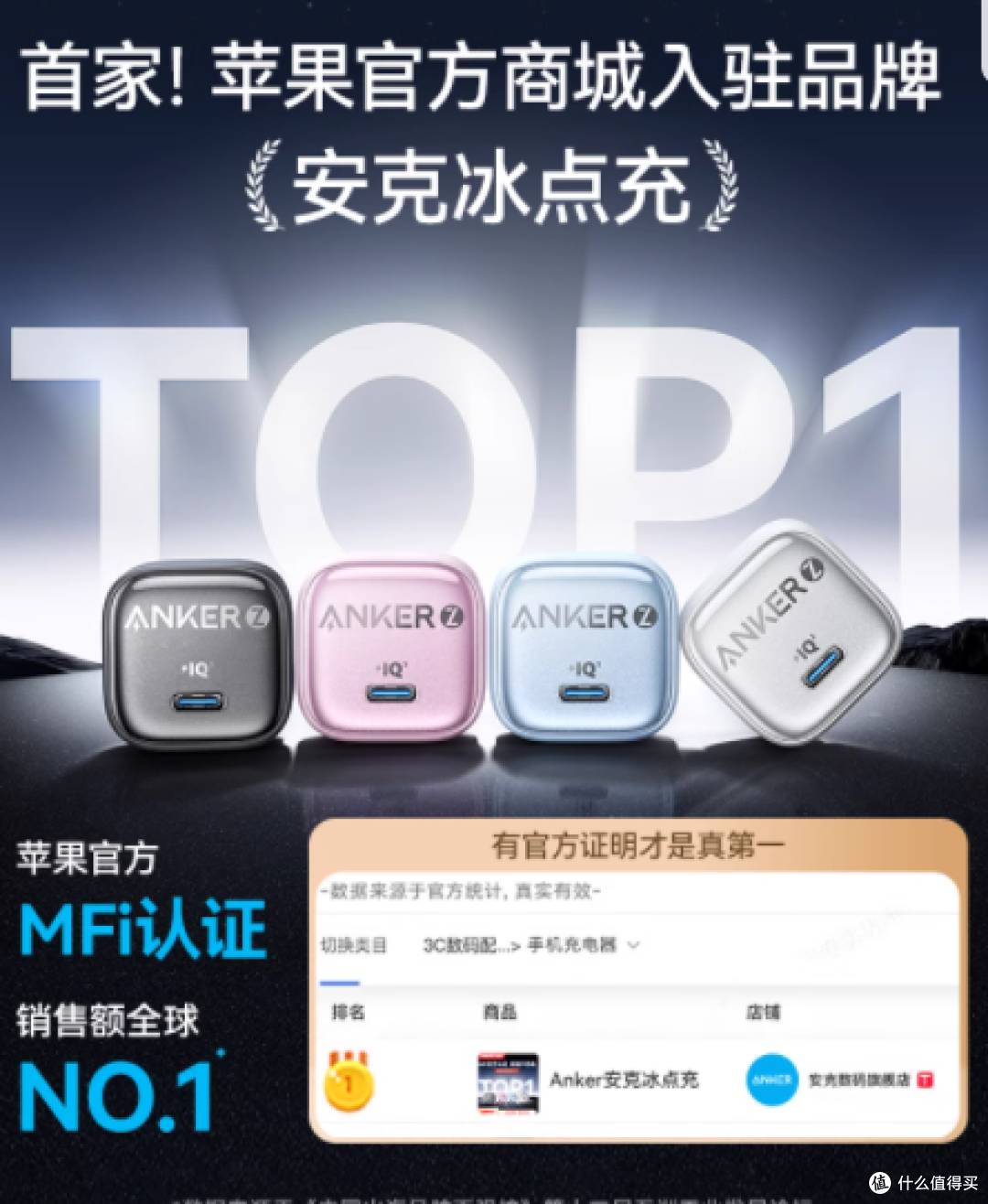Anker安克 | 30W PD 快充充电器 + Type-C 数据线