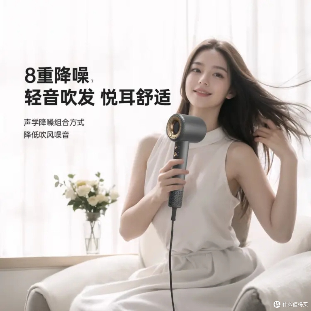 康夫F9灰电吹风机大功率护发