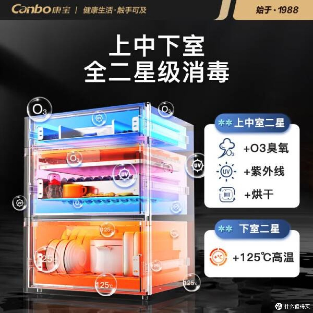 康宝304不锈钢200L蓝鲸五层消毒柜，守护家人健康每一天！