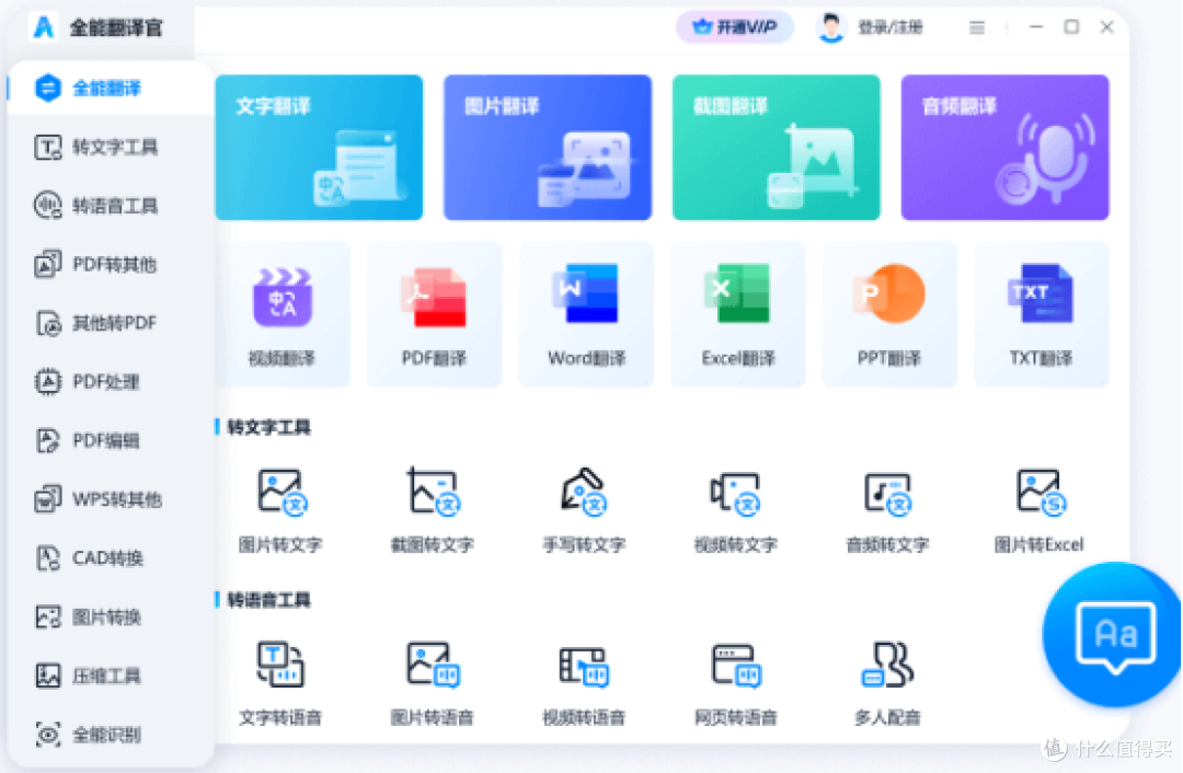 全能翻译平台功能